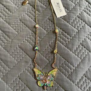 Betsy Johnson Butterfly Necklace NWT